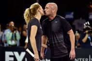 Steffi Graf (L) and Andre Agassi (Source: Getty)